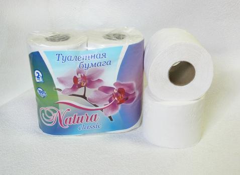 Бумага туалетная Natura-classic (4шт/упак)
