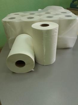 Бумажные полотенца рулонные для диспенсеров системы М1 двухслойные с центральной вытяжкой