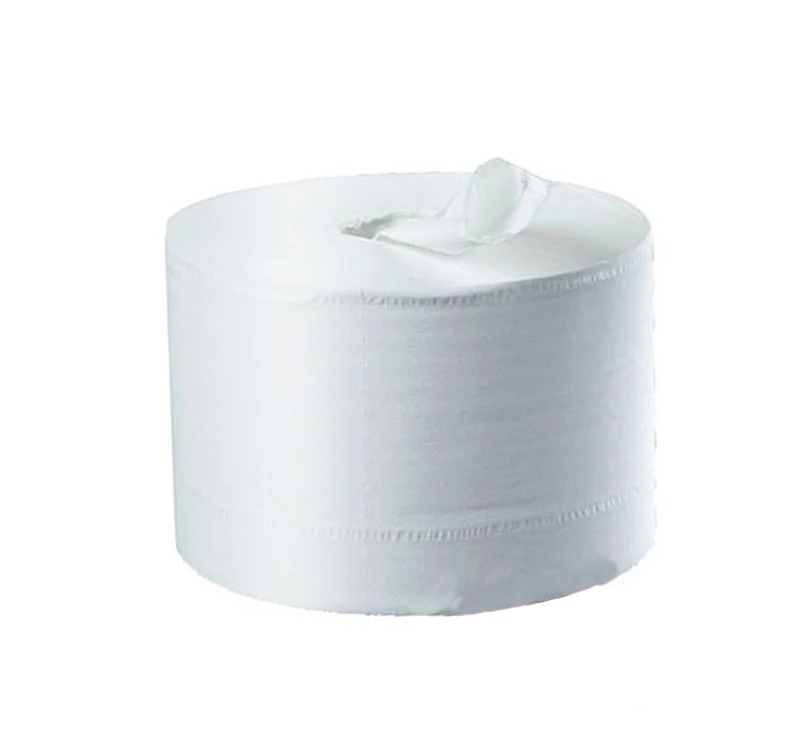 Туалетная бумага двухслойная целлюлозная для диспенсеров с центральной вытяжкой, длина 100м, ширина 100мм